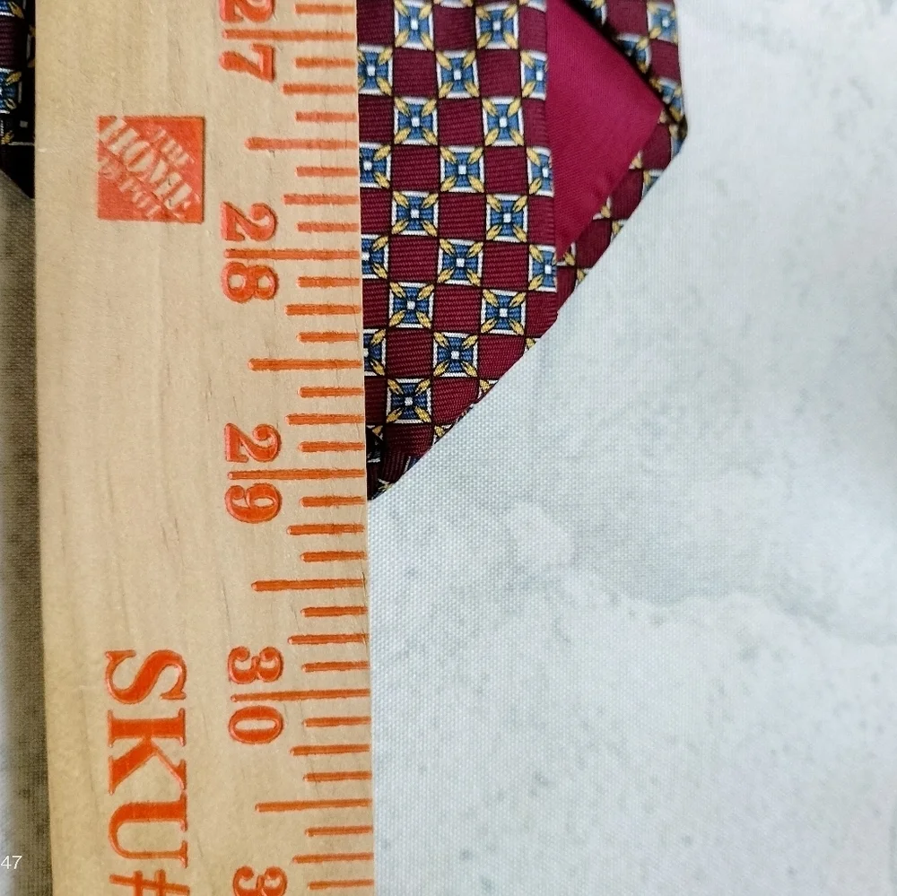 Angelo Bosani The Tie Rack  Necktie Stylish Silk Geometric Pattern Made in Italy
